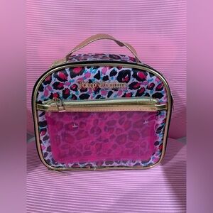 JUICY COUTURE LEOPARD PATTERN ROUNDED CASE ORGANIZER